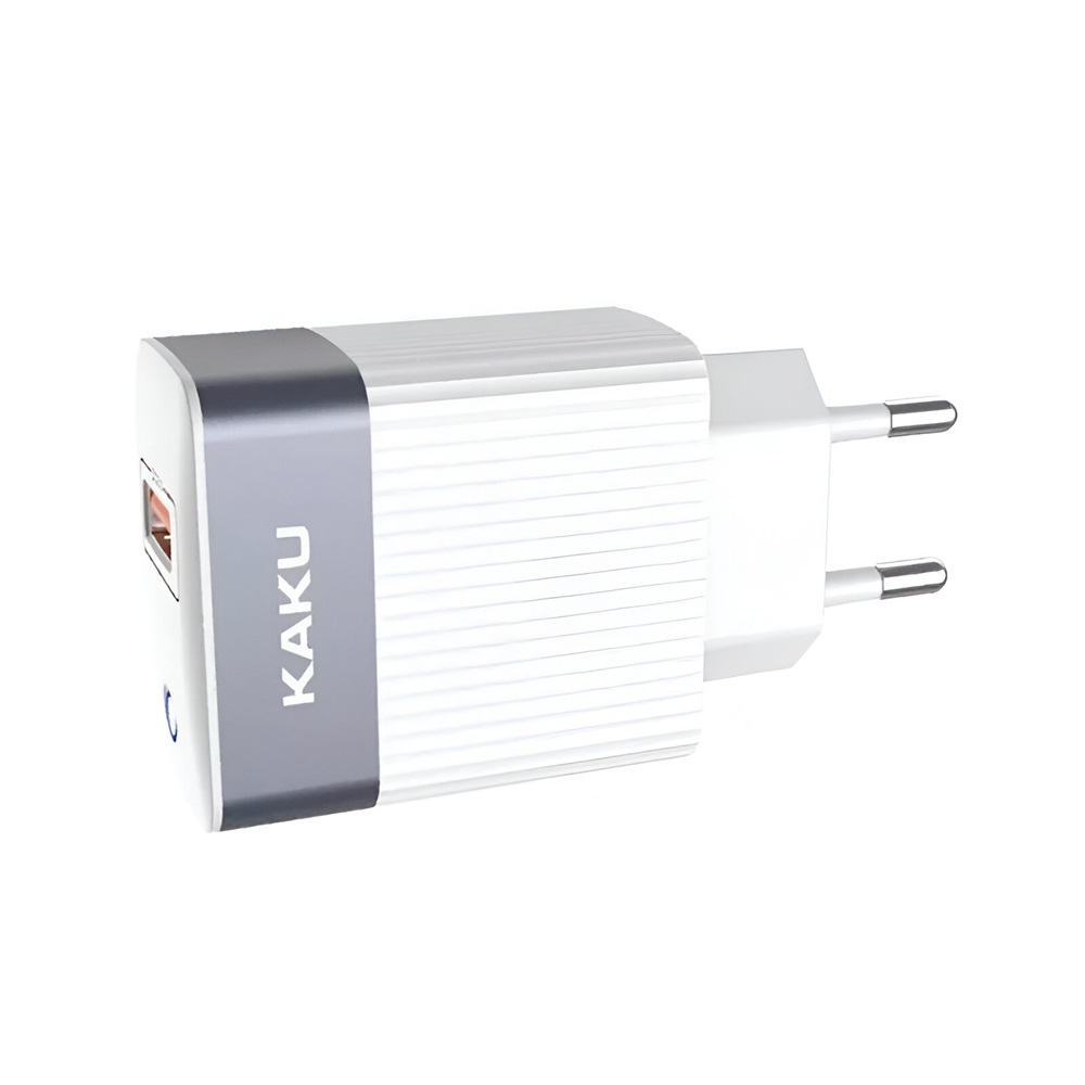 Ksiga Wall Charger with Cable USB to Micro-USB 18W KSC-369 Baize, White - Image 2