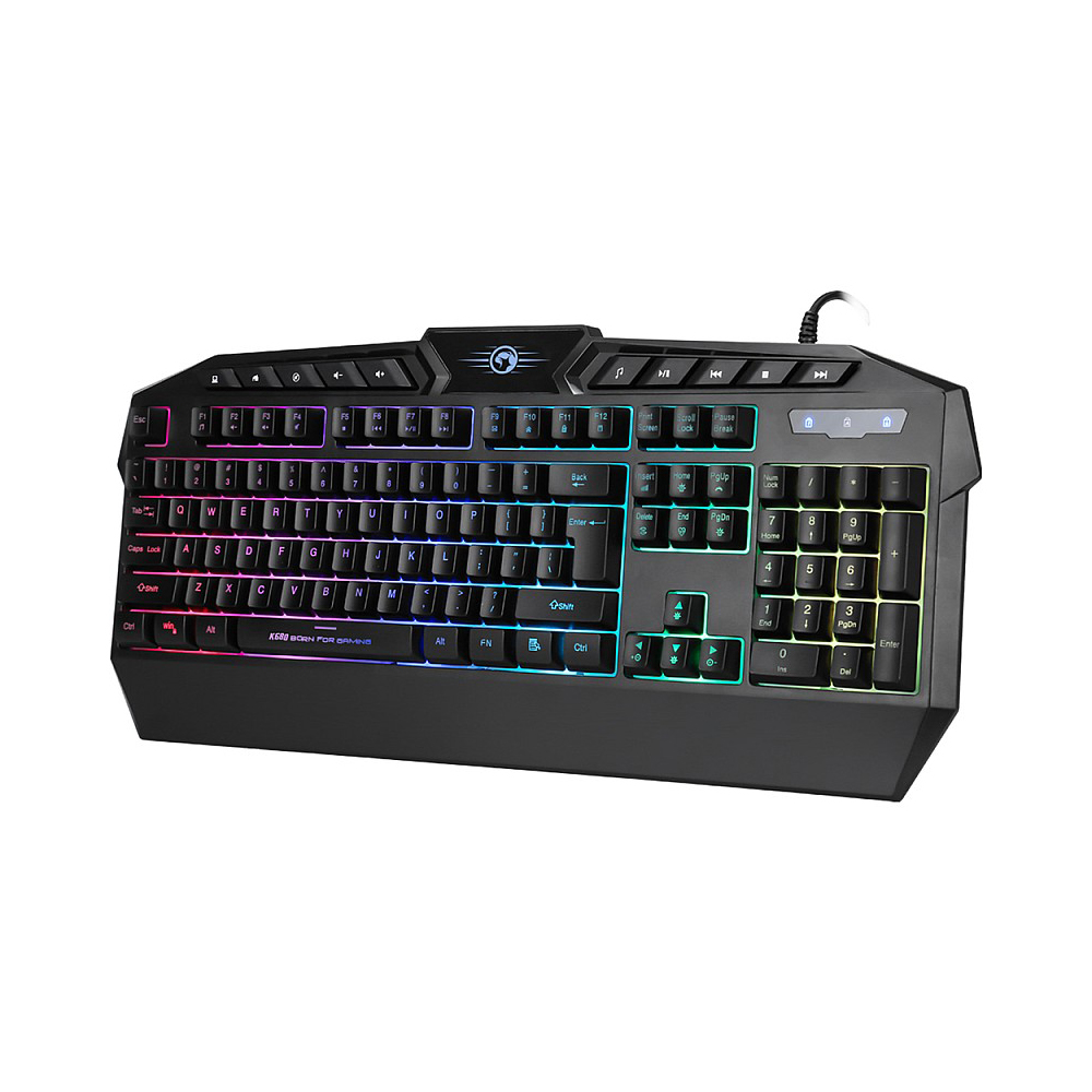Marvo Keyboard K680 Wired Gaming US LED Rainbow - Image 2