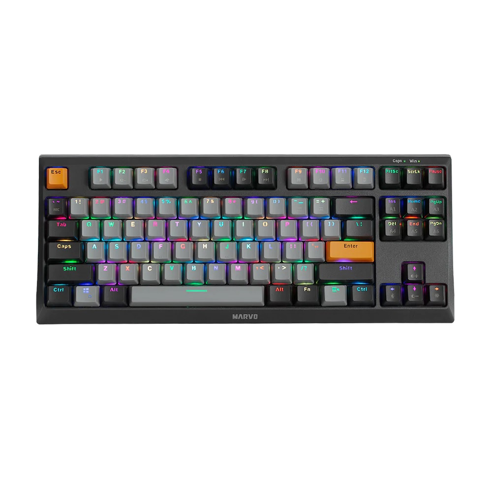 Marvo Keyboard Mechanical KG980B Wired Gaming US RGB