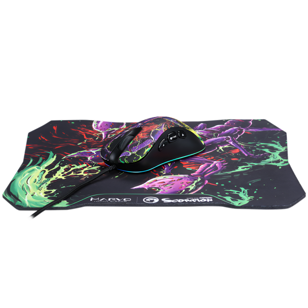 Marvo Combo Mouse+Mouse Pad M603G20 Wired Gaming - Image 3
