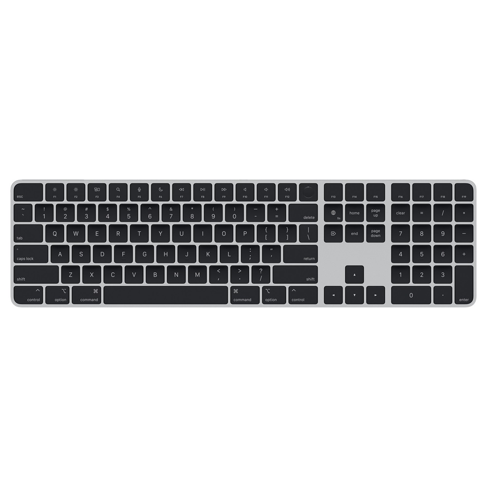 Apple Magic Keyboard w Touch ID and Numeric Keypad, bluetooth, US English, Black