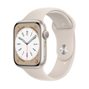 Apple Watch Series 8 GPS 45mm, Starlight Aluminium Starlight Sport Band
