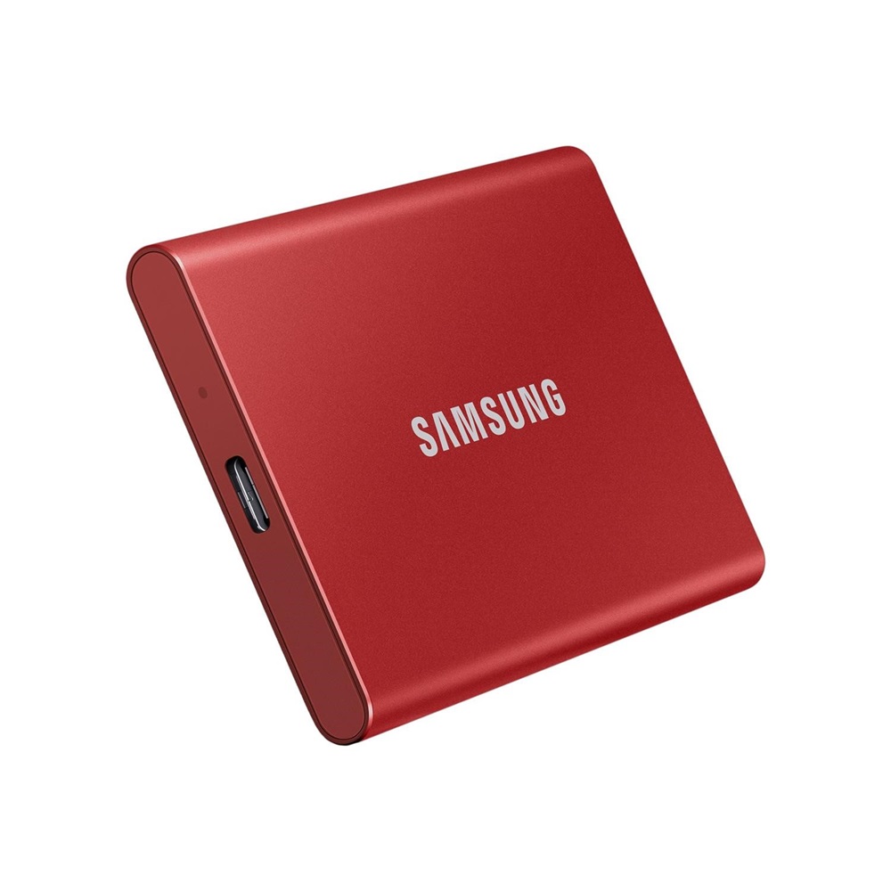 External SSD 1TB Samsung T7, USB 3.2, Red - Image 3
