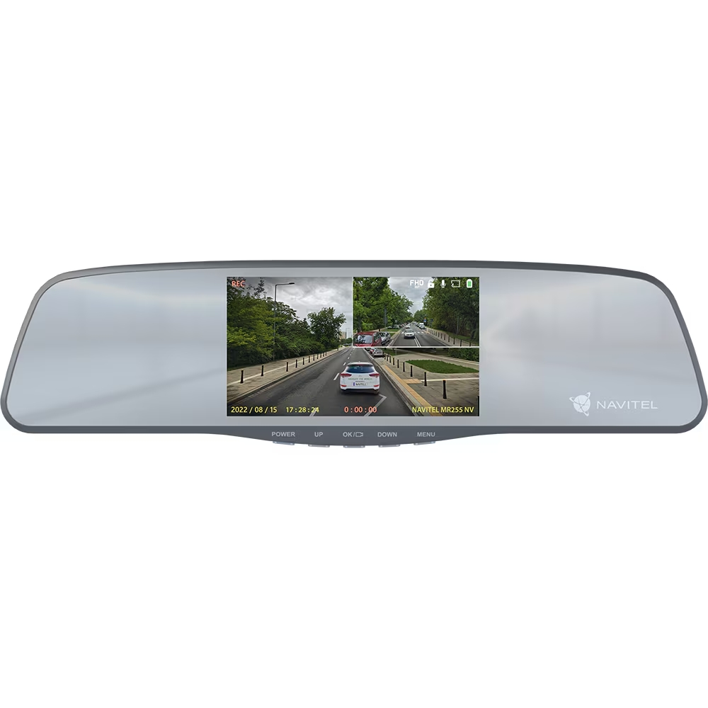 Navitel MR255NV Mirror Car Video Recorder + Rear Camera - Image 2