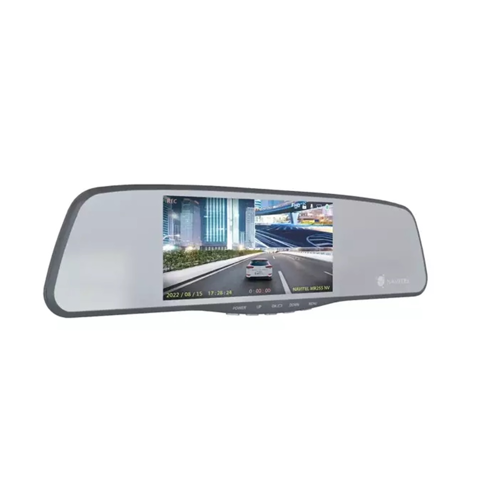 Navitel MR255NV Mirror Car Video Recorder + WOO MicroSD Card UHS-I (U1) (C10) + SD Adapter, Integra, 64 GB - Image 2