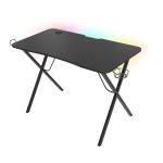 Genesis Desk Gaming Holm 200, RGB (Organizer cables, Cup holder, Headphone holder, USB Hub, 113x60x75cm)