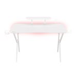 Genesis Desk Gaming Holm 320, RGB White (Organizer, Wireless Charger, Multiple holder, USB Hub, Remote Controller, 120x60x75cm)
