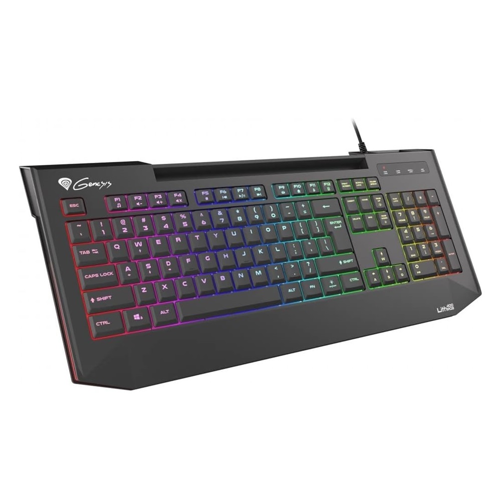 Genesis Keyboard Lith 400 RGB US Layout, X-Scissor Slim - Image 2