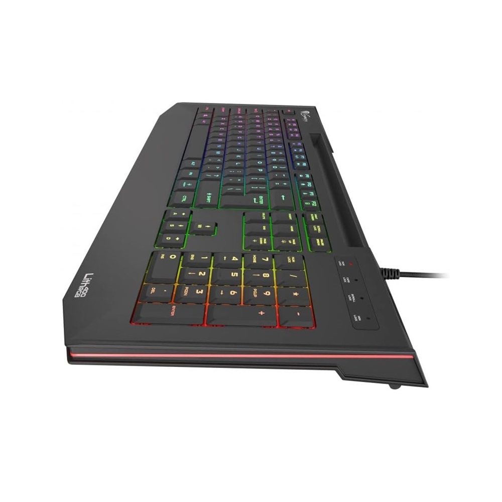 Genesis Keyboard Lith 400 RGB US Layout, X-Scissor Slim - Image 4