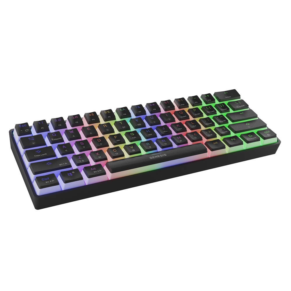 Genesis Mechanical Keyboard Thor 660 US Layout Wireless RGB Backlight White Gateron, Red