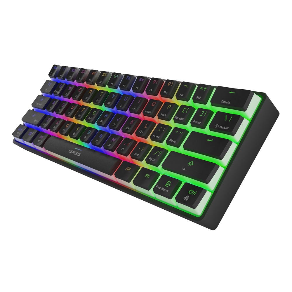 Genesis Mechanical Keyboard Thor 660 US Layout Wireless RGB Backlight White Gateron, Red - Image 2
