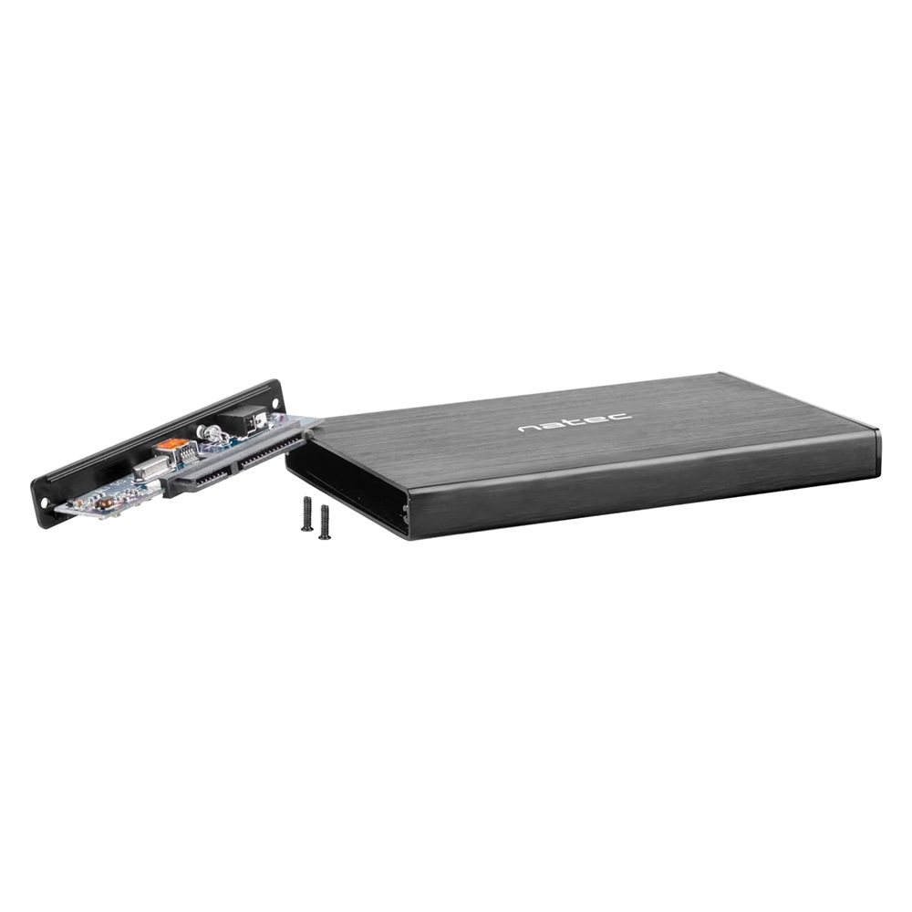 Natec Enclosure Rhino GO External HDD/SSD SATA 2.5" USB 3.0, Black - Image 2