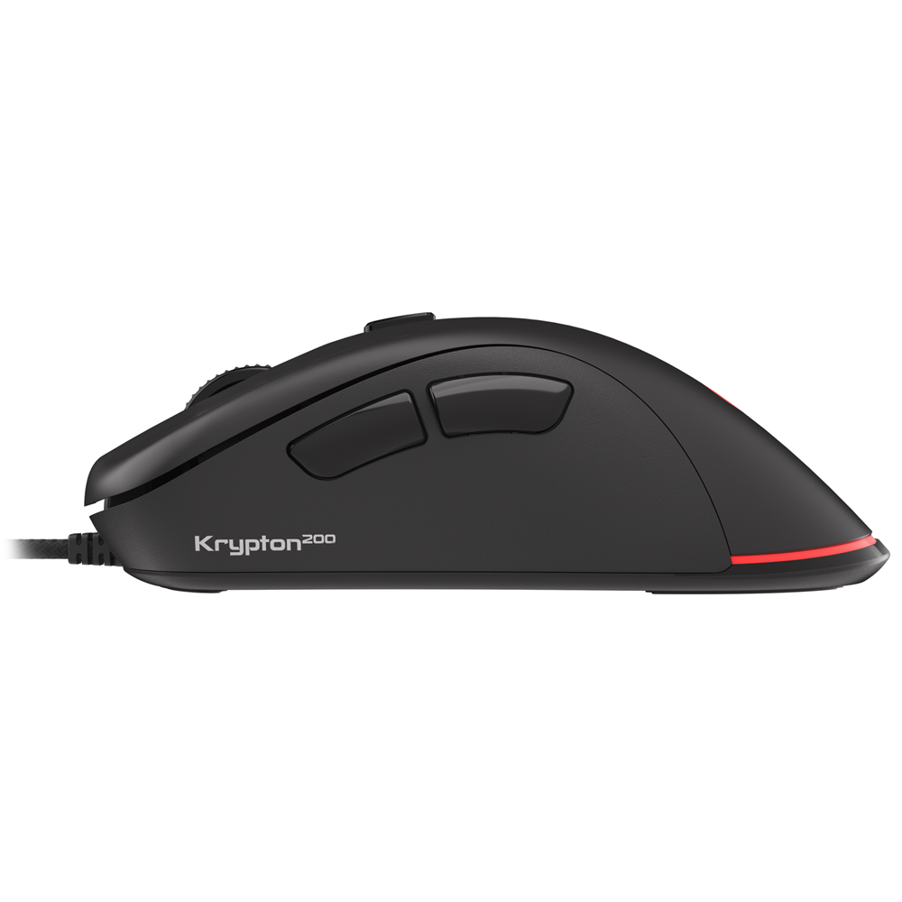 Genesis Mouse Krypton 200, 6400 DPI, RGB Illuminated, Silent, With Software, Black - Image 2