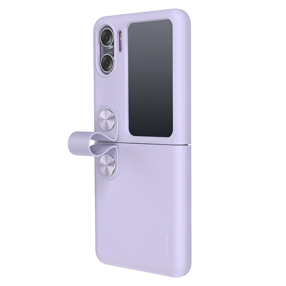 Oppo Case Liquid Silicone Oppo Find N2 Flip, Purple - Image 4