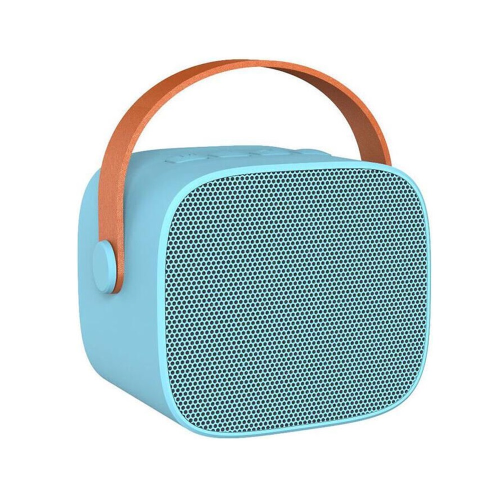 KTV Portable Karaoke Set Microphone and Speaker P2, 6W, Blue - Image 2