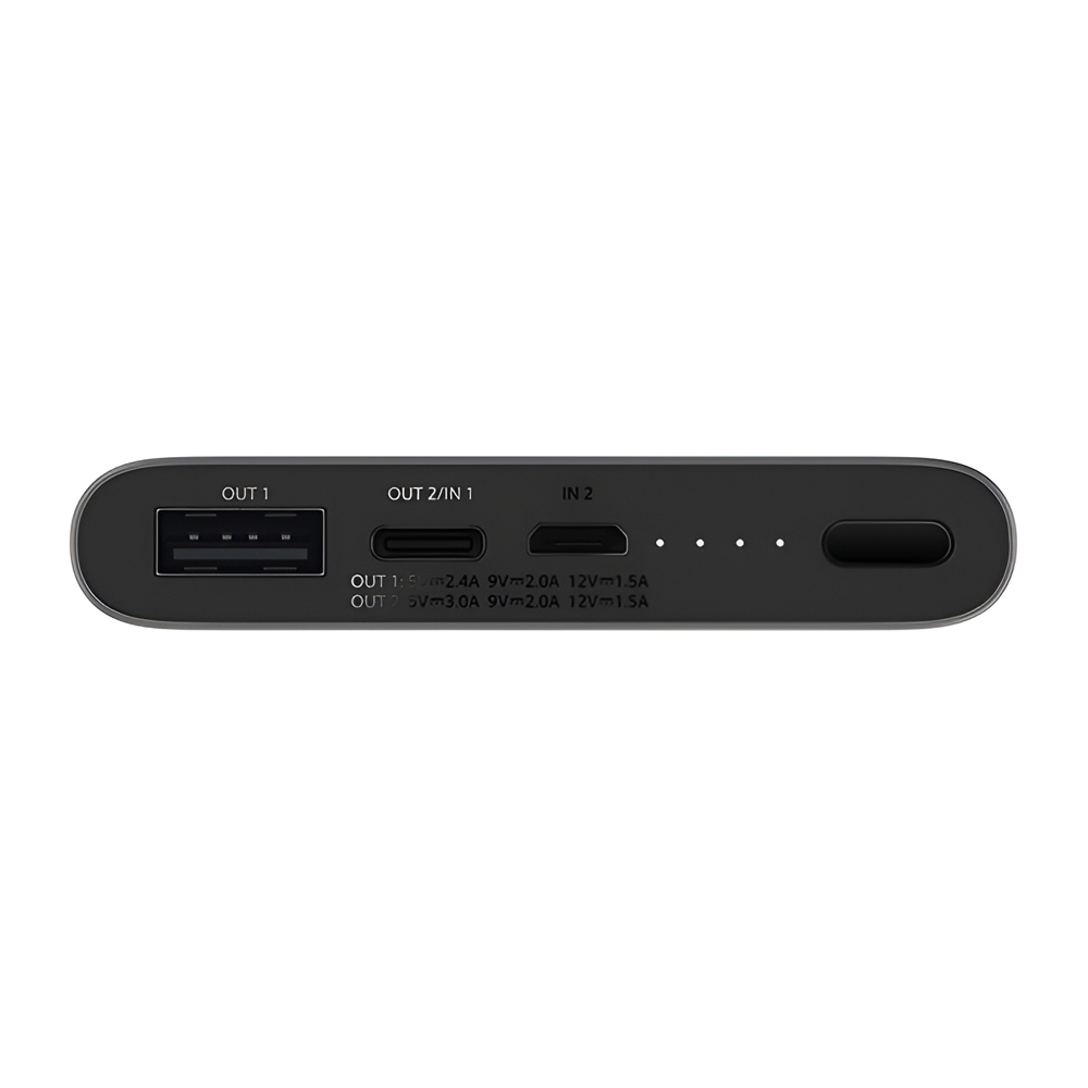 Xiaomi Power Bank 3 10000 mAh USB/Type-C Output 18W Type-C/MicroUSB Input, Black - Image 3