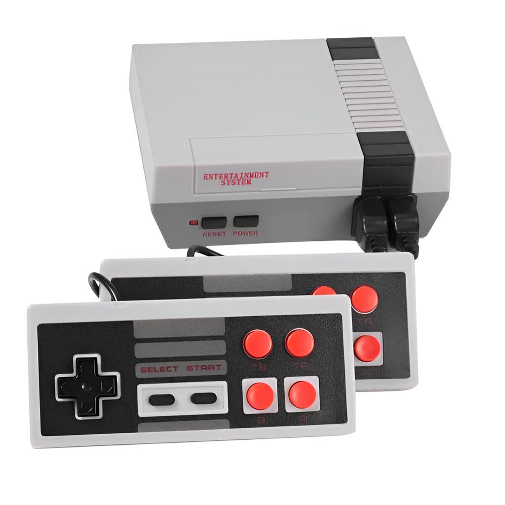 Retro Game Console (HDMI, Build-In 621 Games, 2 controllers) Classic Grey - Image 3