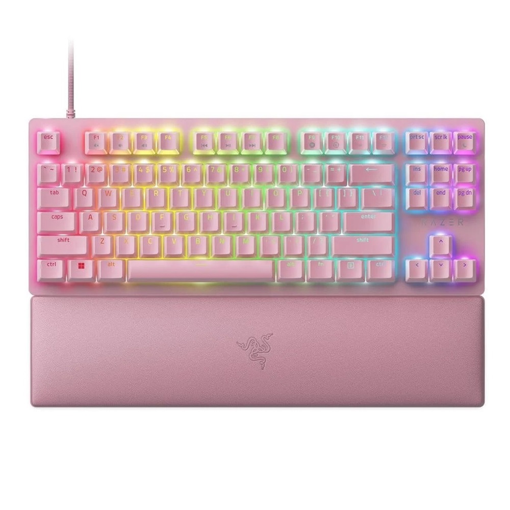 Razer Keyboard Huntsman V2 Tenkeyless (Red Switch) US Layout Quartz Edition