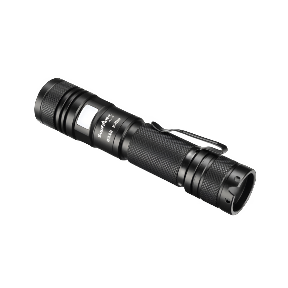 Supfire A2-X flashlight + 18650 battery+USB cable+hanging box - Image 2