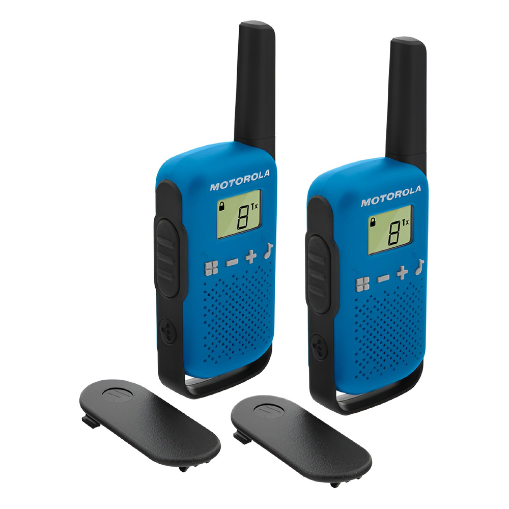 Motorola Walkie-Talkie TalkAbout T42, Twin, 16 Channels, 4km, Blue - Image 3