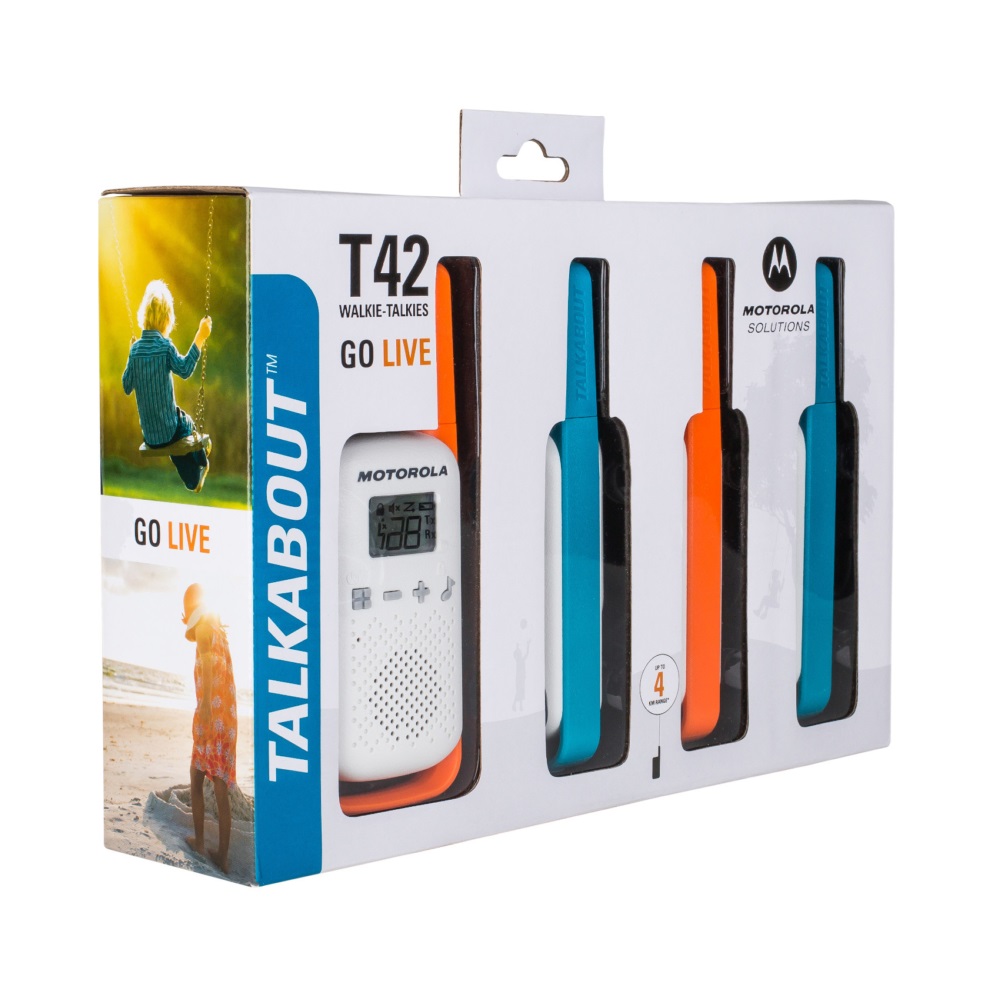 Motorola Walkie-Talkie TalkAbout T42, Quad, 16 Channels, 4km - Image 3