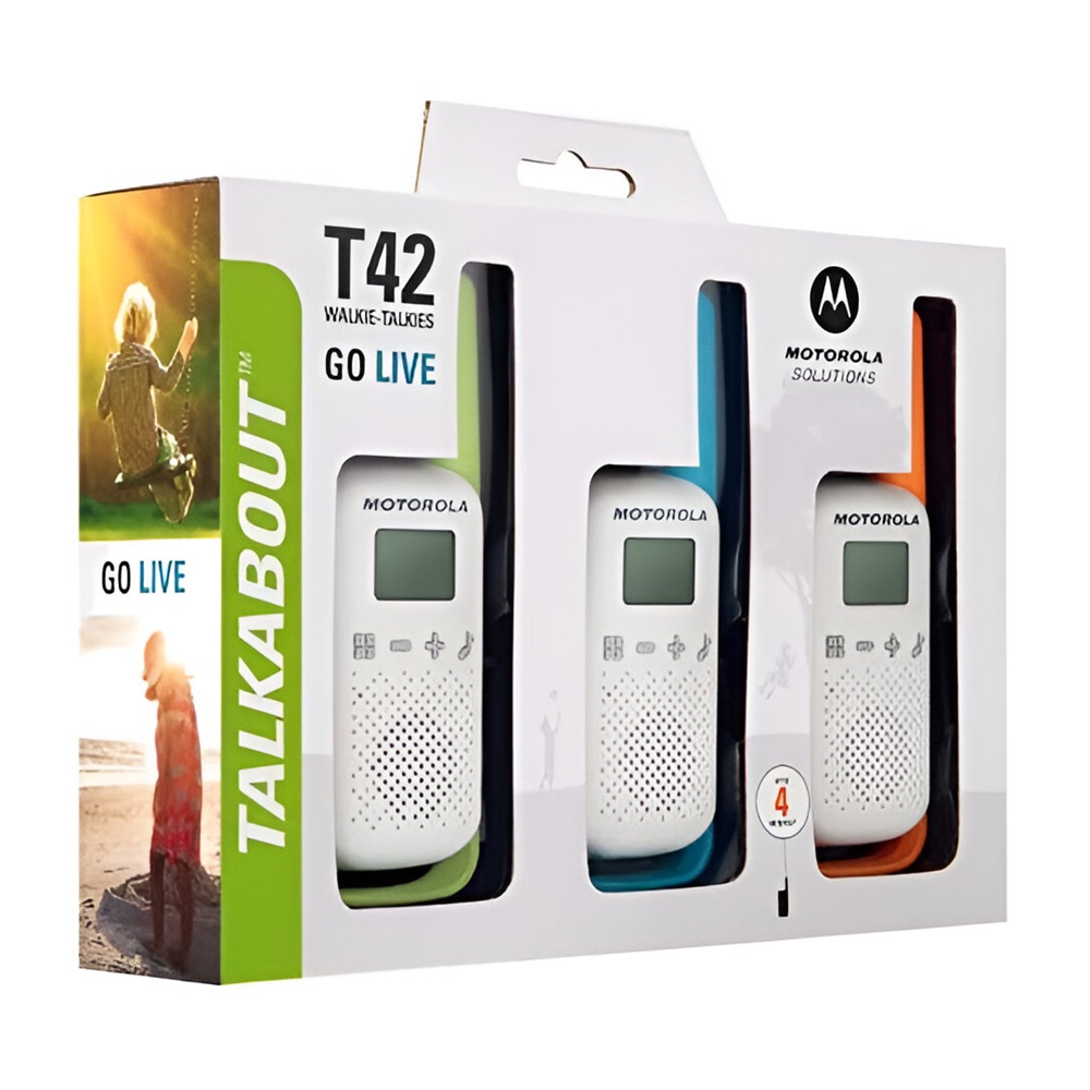 Motorola Walkie-Talkie TalkAbout T42, Triple, 16 Channels, 4km - Image 3