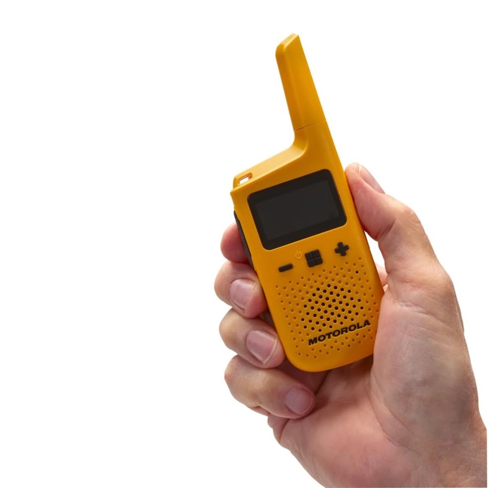 Motorola Walkie-Talkie TalkAbout T72, Twin, IP54, 16 Channels, 8km, Yellow - Image 3