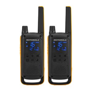 Motorola Walkie-Talkie TalkAbout T82 Extreme Rsm, Twin, IPx2, 16 Channels, 10km, Black