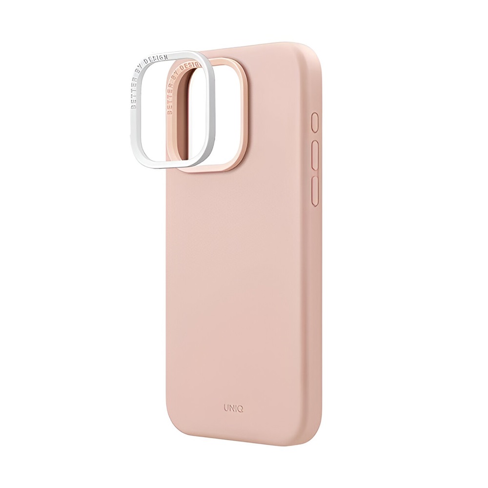Uniq Case for iPhone 15 Pro Max Hybrid Magclik Charging Lino Hue, Pink - Image 3