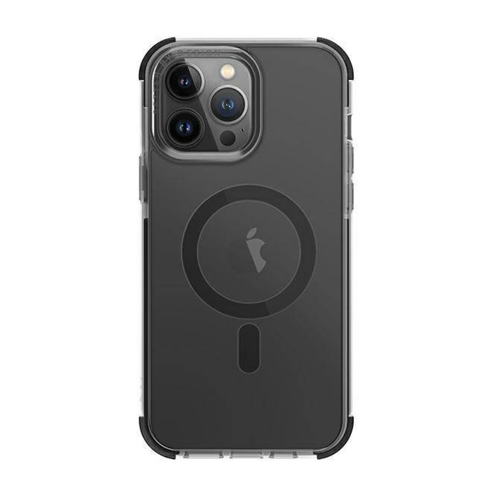 Uniq Case PC Hard Magclick Charging Combat for iPhone 14 Pro, Charcoal - Image 2
