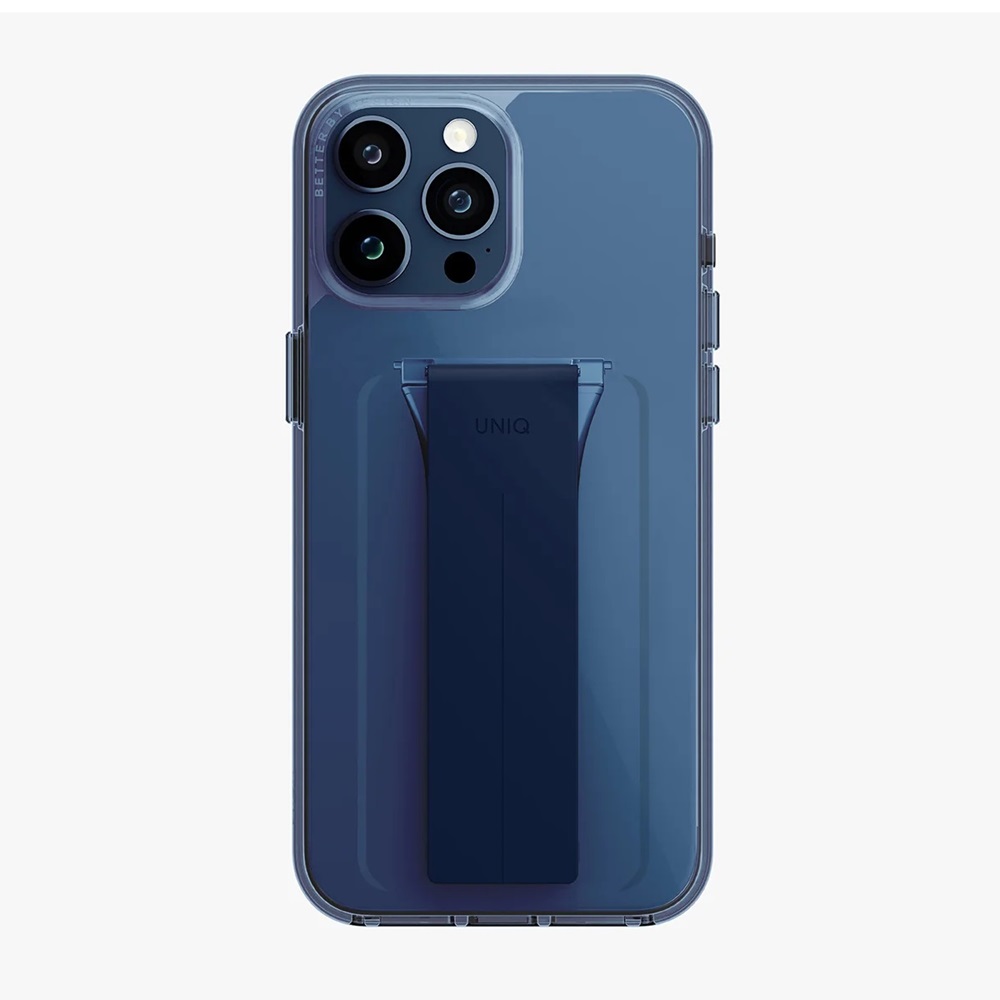 Uniq Case for iPhone 15 Pro Max Heldro Mount with Stand, Deep Blue - Image 2