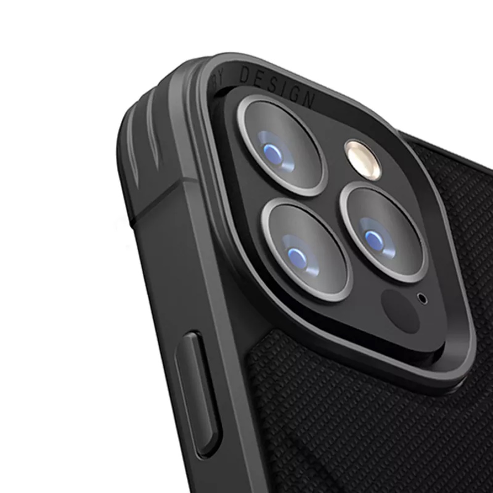 Uniq Case Hybrid Magclick Charging Transforma for iPhone 15 Pro Max, Black - Image 3