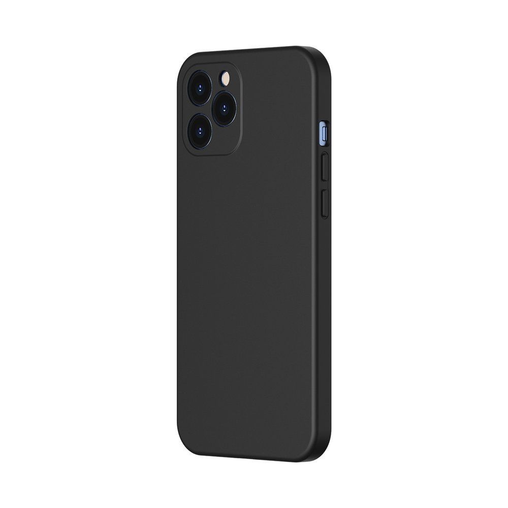 Baseus Case Liquid Silicone Gel Protective iPhone 12 Pro, Black - Image 2