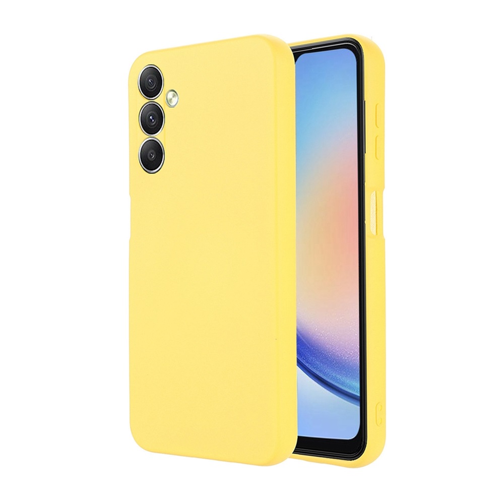WOO Case Liquid Silicone Samsung A25 5G, Yellow - Image 2