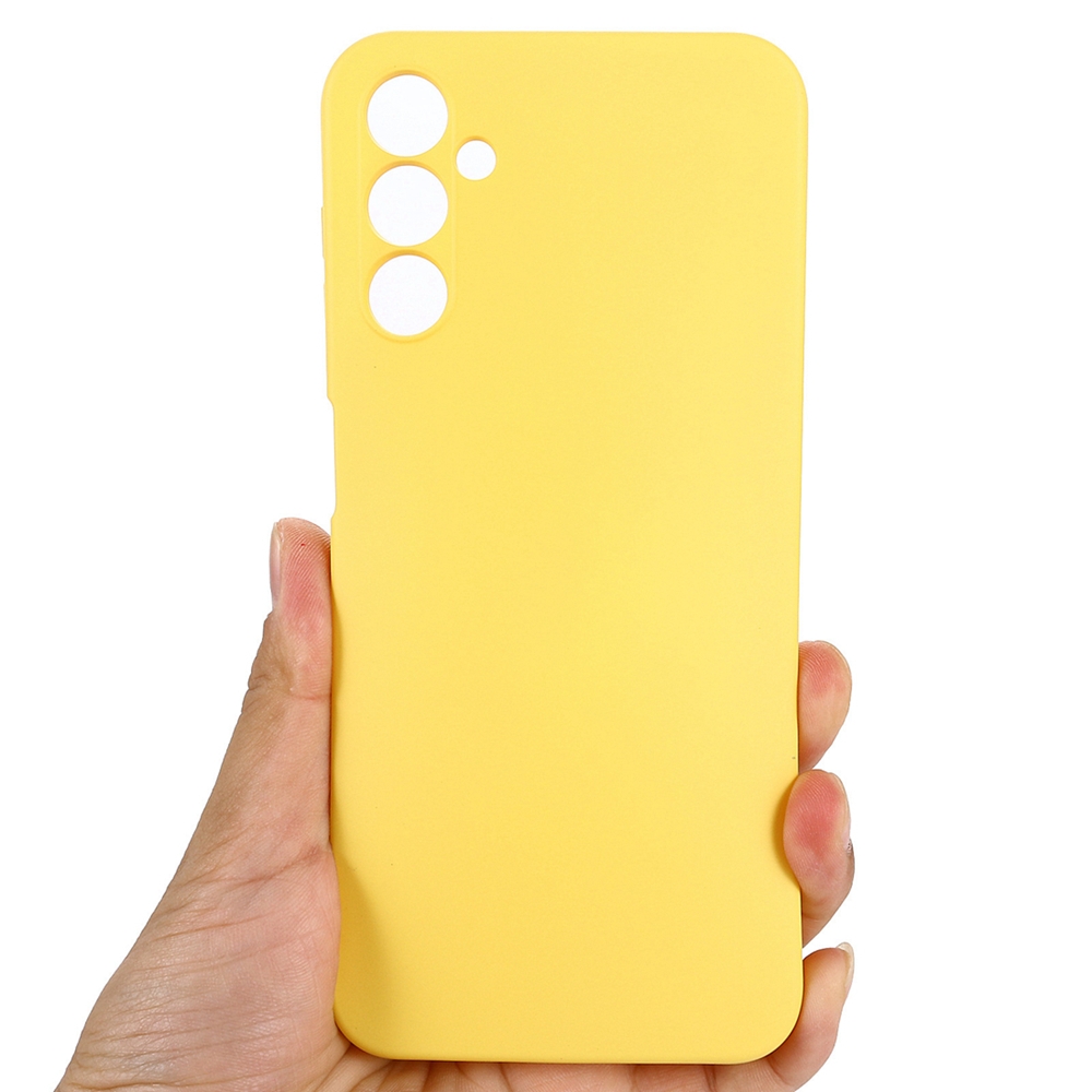 WOO Case Liquid Silicone Samsung A25 5G, Yellow - Image 3