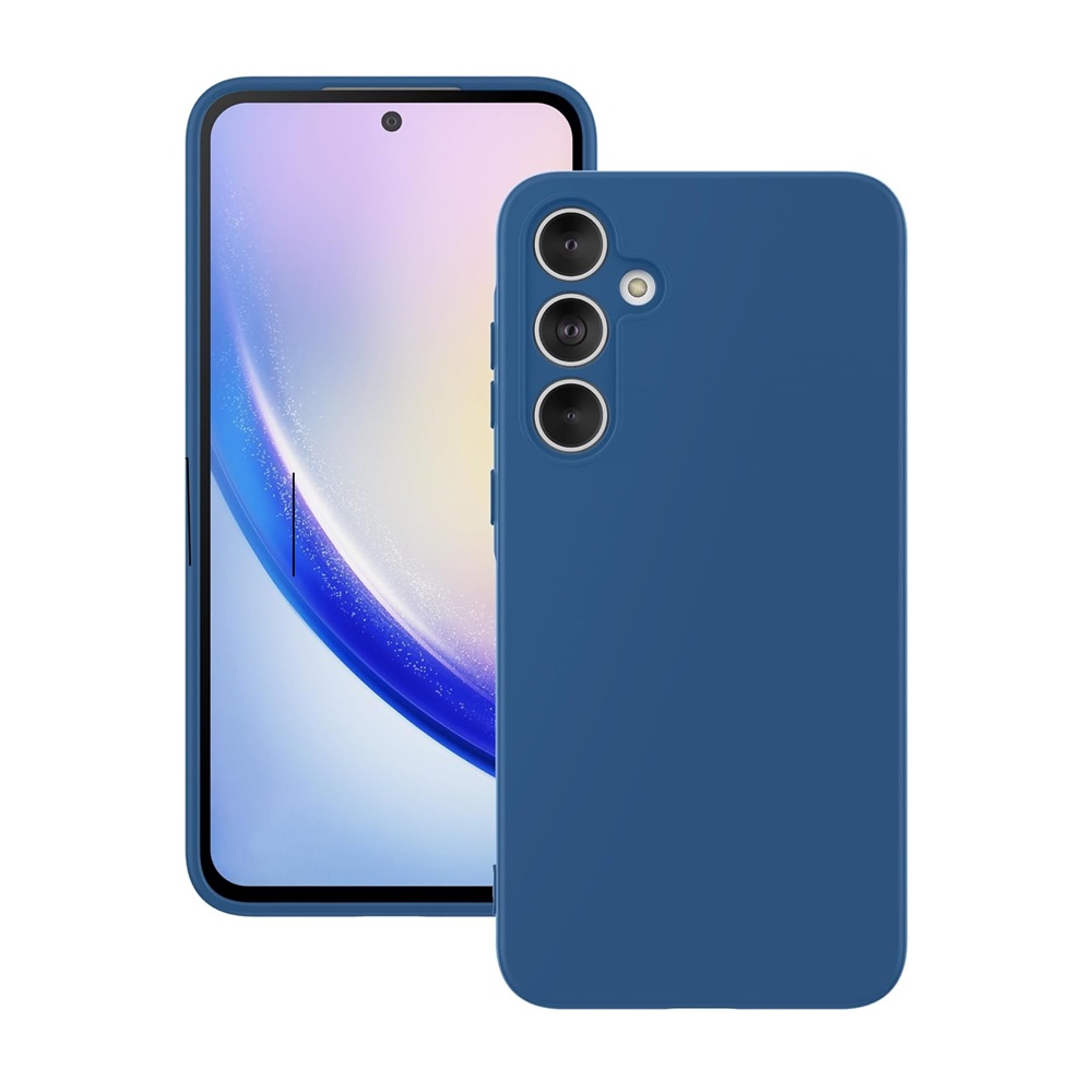 WOO Case Liquid Silicone Samsung A35 5G, Blue - Image 3