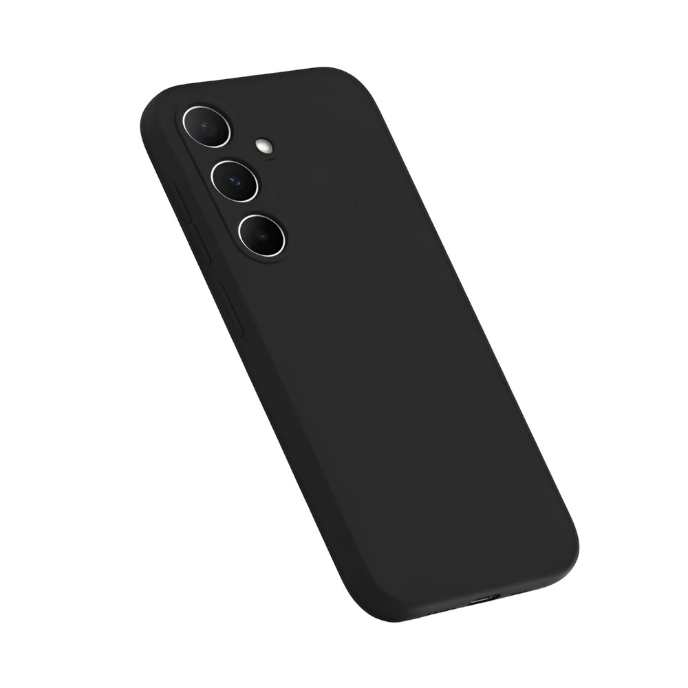 WOO Case Liquid Silicone Samsung A55 5G, Black - Image 2