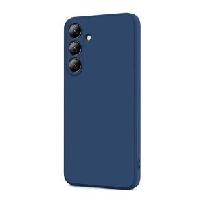 WOO Case Liquid Silicone Samsung A55 5G, Blue