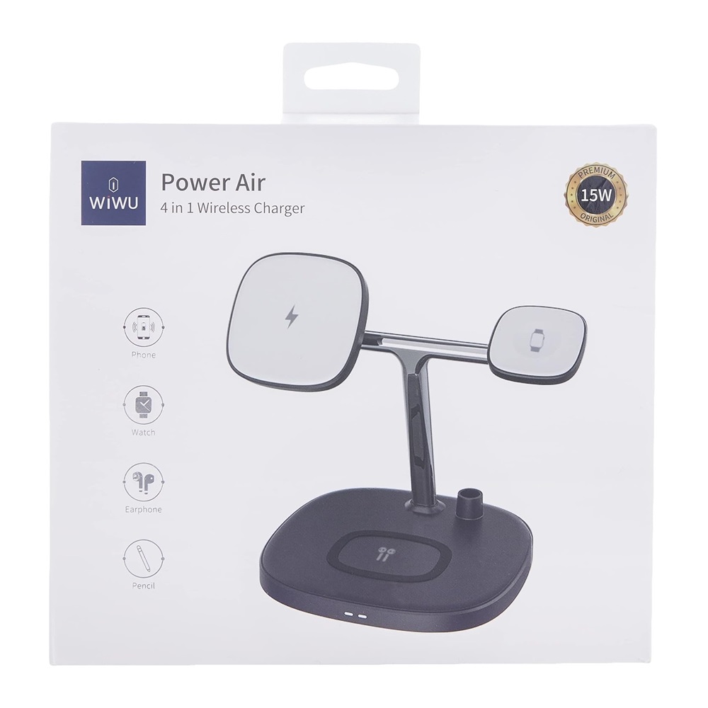 WIWU Wireless Charger 4 in 1 M8, Black - Image 5