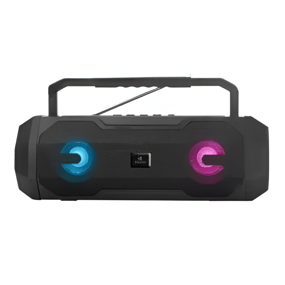 You Qi You Wireless Speaker YY-804 with Radio and Lantern, Black