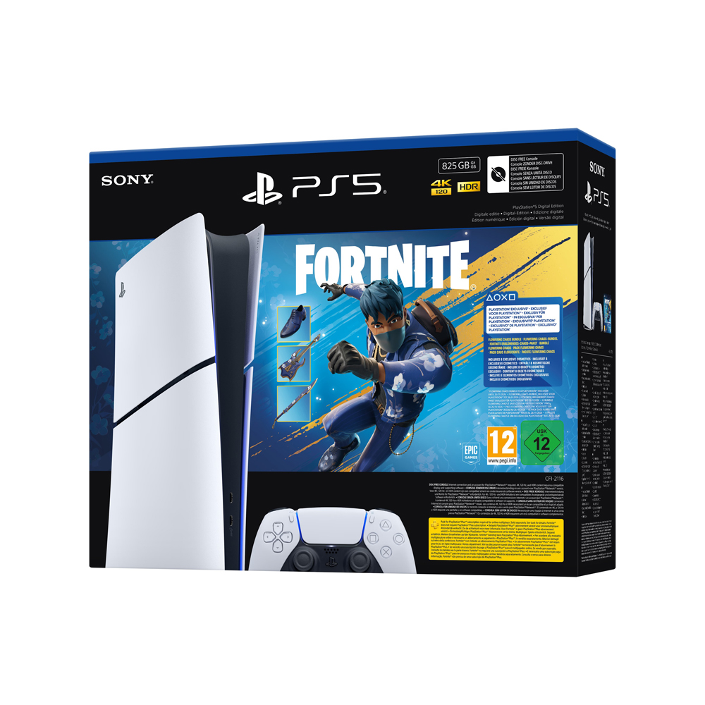 Sony Console Playstation 5 Slim Digital Edition 825GB + Flowering Fortnite - Image 3