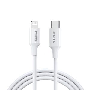 UGREEN Cable Type-C to Lightning MFI 3A 1M CD137, White