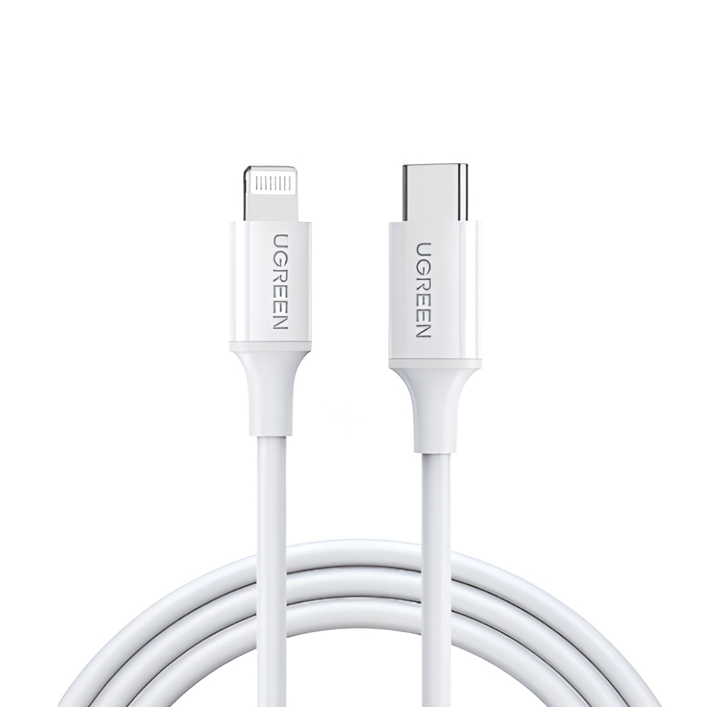 UGREEN Cable Type-C to Lightning MFI 3A 1M CD137, White