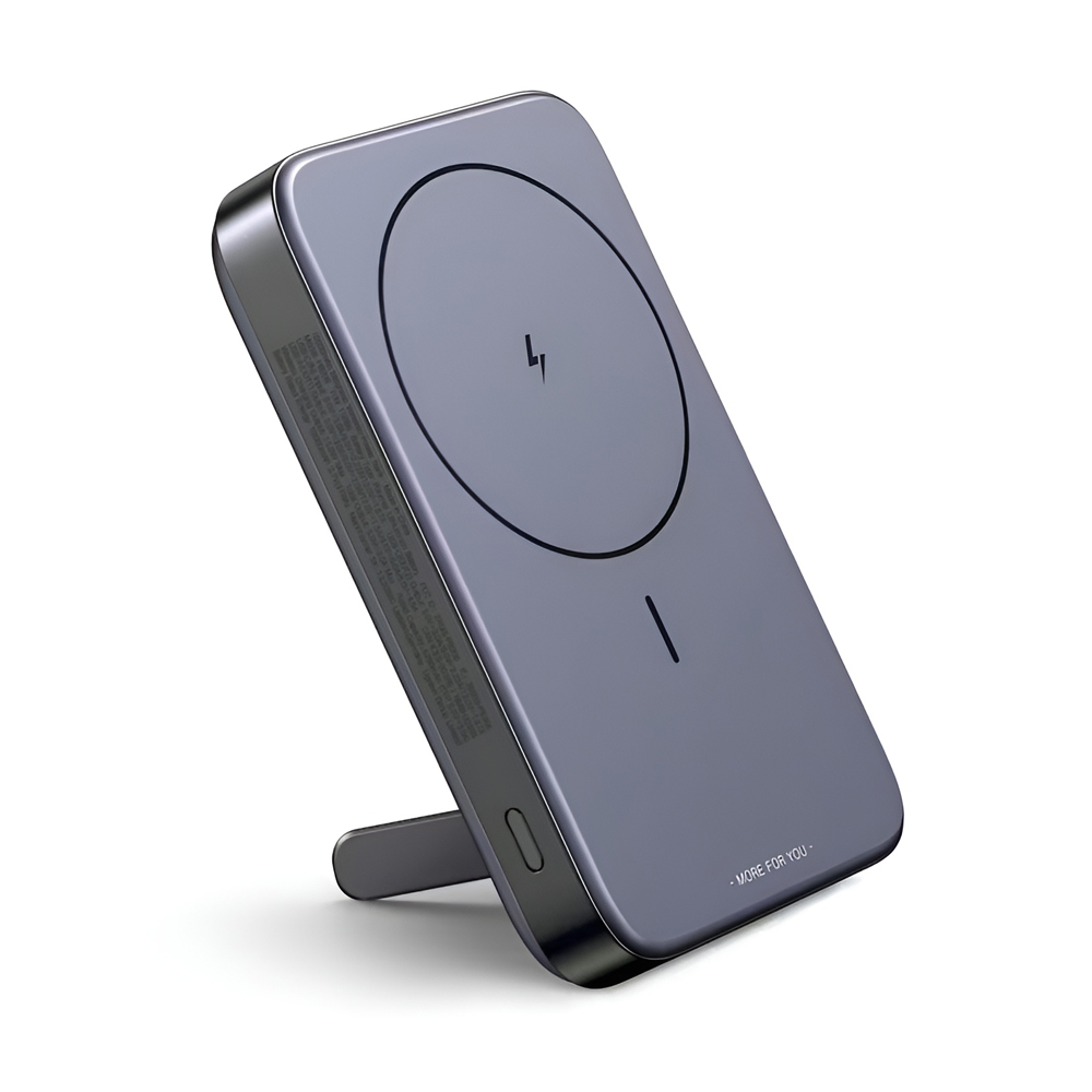 UGREEN Power Bank Foldable Kickstand Magnetic Wireless 10000mAh, 20W, Space Gray - Image 2