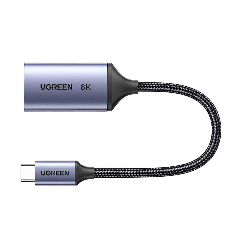 UGREEN Adapter Type-C 3.0 to DisplayPort 1.4 8K@60Hz 0.1M CM654, Gray - Image 3