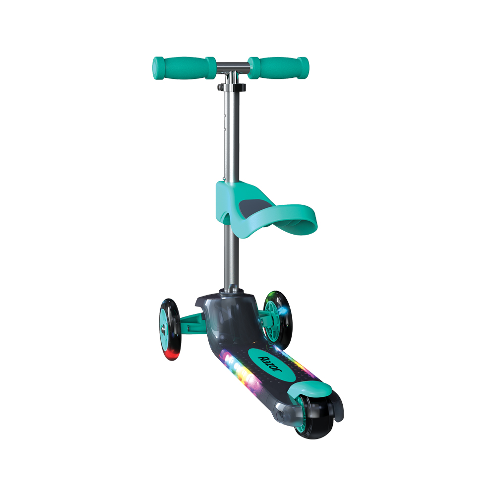 Razor Scooter Kids Convertible 2in1 Rollie Deluxe, Teal - Image 3