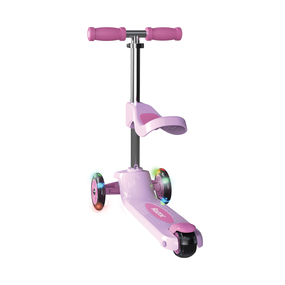 Razor Scooter Kids Convertible 2in1 Rollie Deluxe, Pink - Image 3