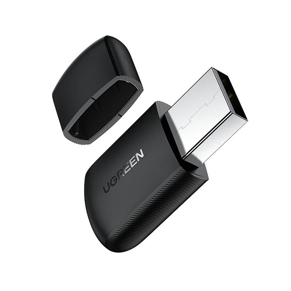 UGREEN Adapter WiFi USB AC650 11ac Dual-Band 2.4GHz/200Mbps 5GHz/433Mbps CM448, Black