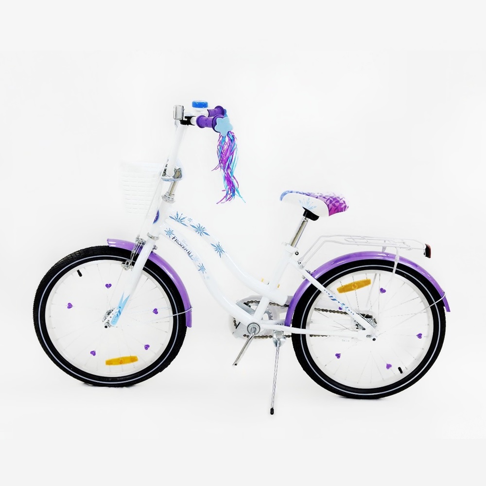 Frozen Children's Bicycle, 20",Steel frame, Aluminum rim, Ring, Hand brake, White - Image 3