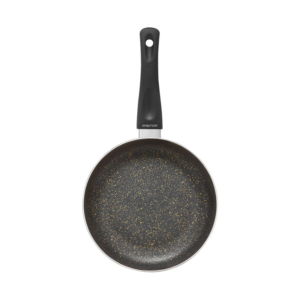 Ambition, Frying Pan, Oro, Qualum Basic Stone Coating, 30 Cm, Aluminium
